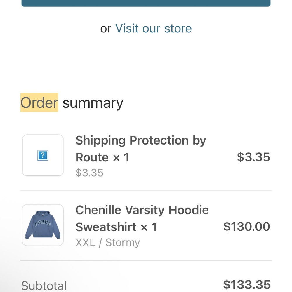 Darke Chenille Varsity Hoodie Sweatshirt - (don't make this color way anymore!)
